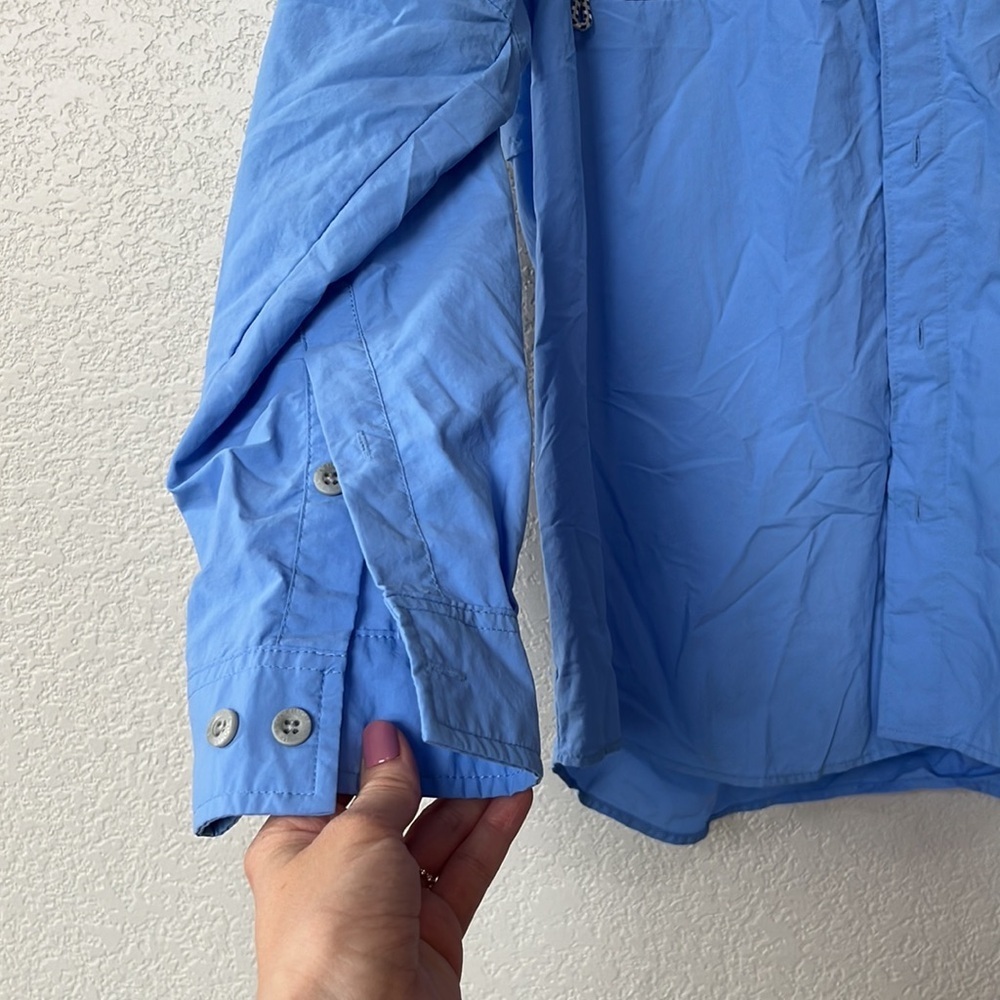 Columbia Long Sleeve Shirt Button Down Collared Omnishade Blue size Extra Large - Picture 5 of 13